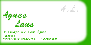 agnes laus business card